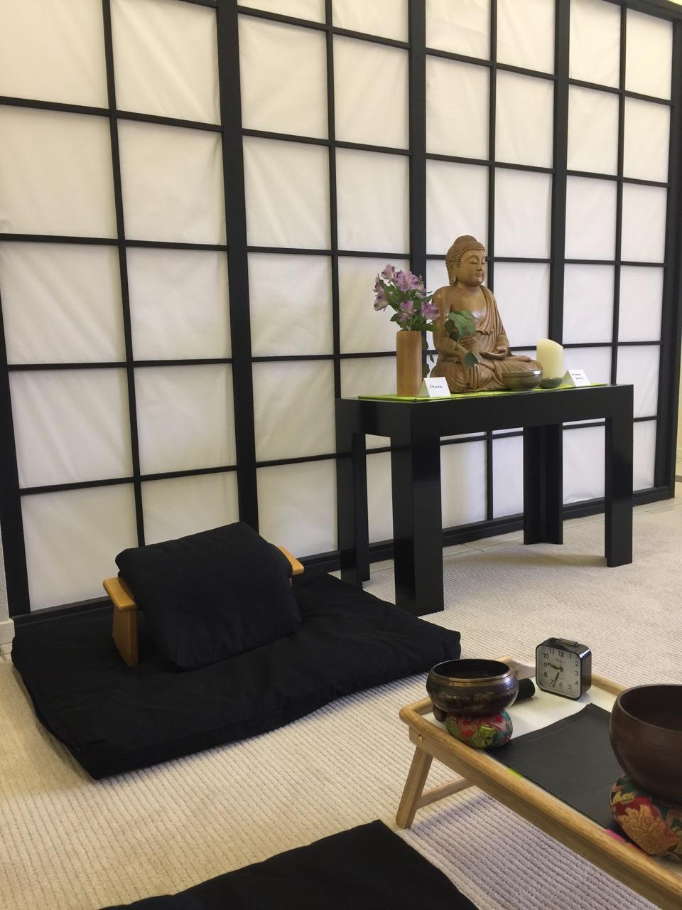 Zen area with Buddha statue
