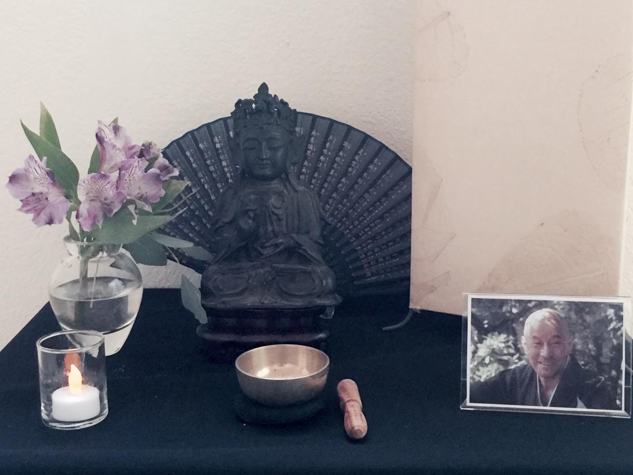 Center interior with Buddha statue